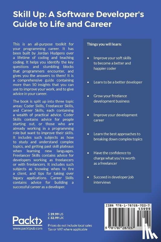 Hudgens, Jordan - Skill Up: A Software Developer's Guide to Life and Career