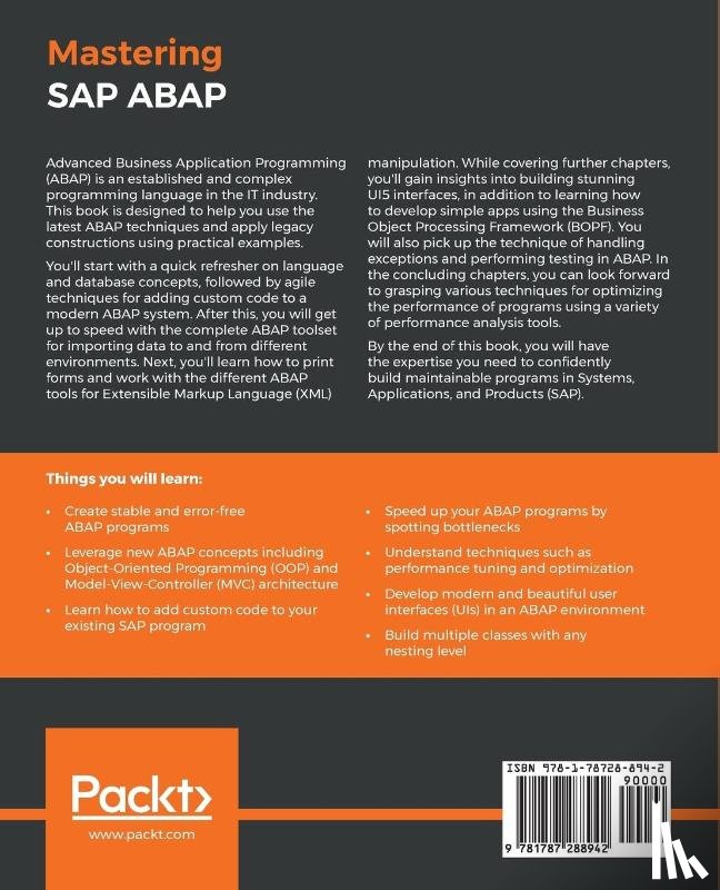 Grzeskowiak, Pawel, Ciesielski, Wojciech, Cwik, Wojciech - Mastering SAP ABAP