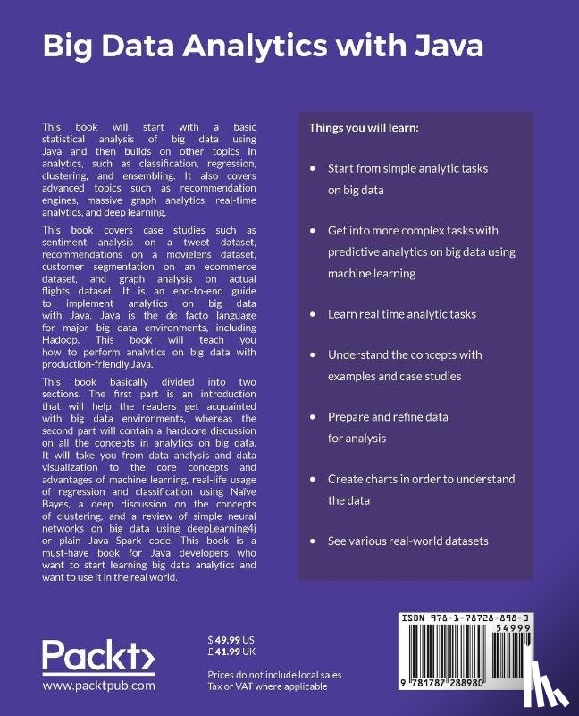 Mehta, Rajat - Big Data Analytics with Java