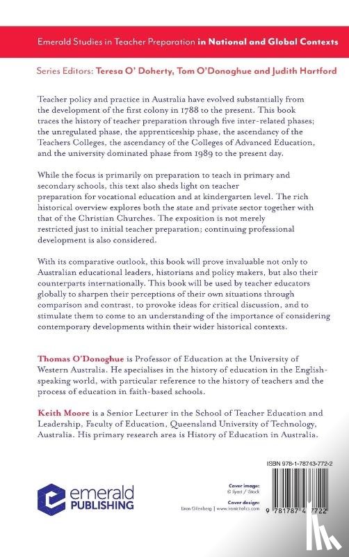 O'Donoghue, Thomas (University of Western Australia, Moore, Keith (Queensland University of Technology - Teacher Preparation in Australia