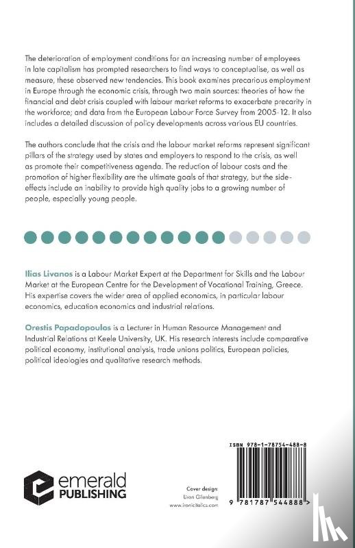 Livanos, Ilias (European Centre for the Development of Vocational Training, Papadopoulos, Orestis (Keele University - The Rise of Precarious Employment in Europe