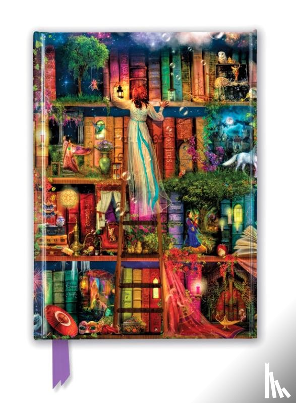 Flame Tree Studio - Aimee Stewart: Treasure Hunt Bookshelves (Foiled Journal)