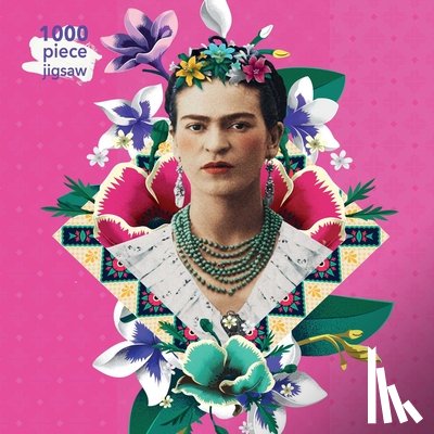 Flame Tree Studio - Adult Jigsaw Puzzle Frida Kahlo Pink