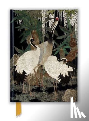 FLAME TREE STUDIO - Ashmolean: Cranes, Cycads and Wisteria by Nishimura So-zaemon XII (Foiled Journal)