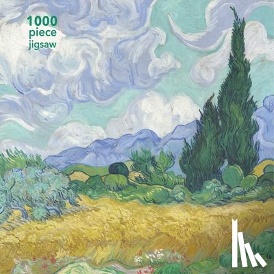 Flame Tree Studio - Adult Jigsaw Puzzle Vincent van Gogh: Wheatfield with Cypress