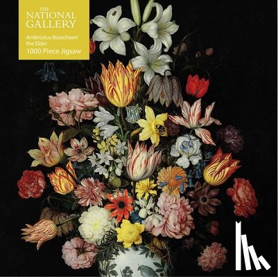 Flame Tree Studio - Adult Jigsaw Puzzle National Gallery: Bosschaert the Elder: A Still Life of Flowers