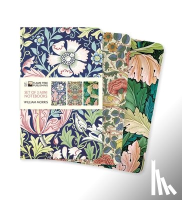 Flame Tree Studio - William Morris Set of 3 Mini Notebooks