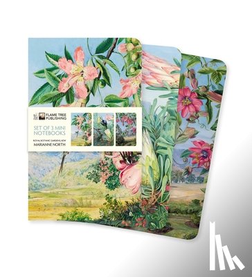 Flame Tree Studio - Kew Gardens' Marianne North Set of 3 Mini Notebooks
