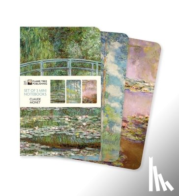 Flame Tree Studio - Claude Monet Set of 3 Mini Notebooks