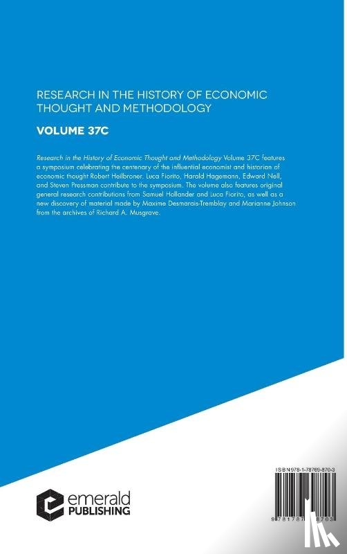  - Including a Symposium on Robert Heilbroner at 100