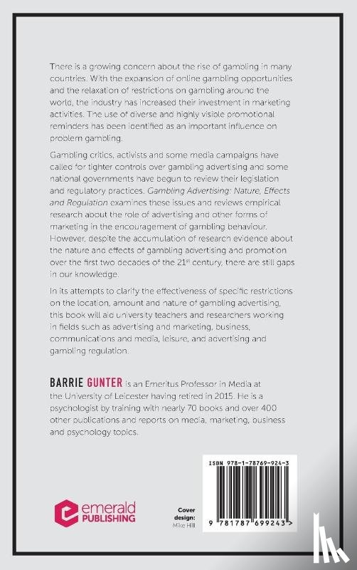 Gunter, Barrie (University of Leicester - Gambling Advertising