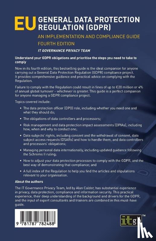 Privacy Team, It Governance - EU General Data Protection Regulation (GDPR)
