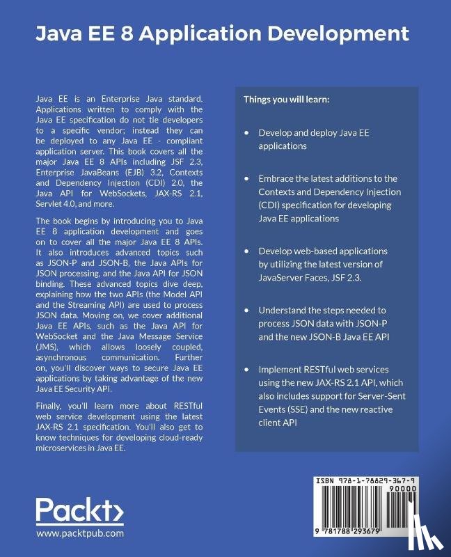 Heffelfinger, David R. - Java EE 8 Application Development