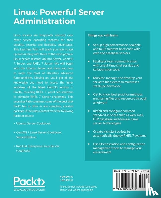 Sawant, Uday R., Pelz, Oliver, Hobson, Jonathan, Leemans, William - Linux: Powerful Server Administration