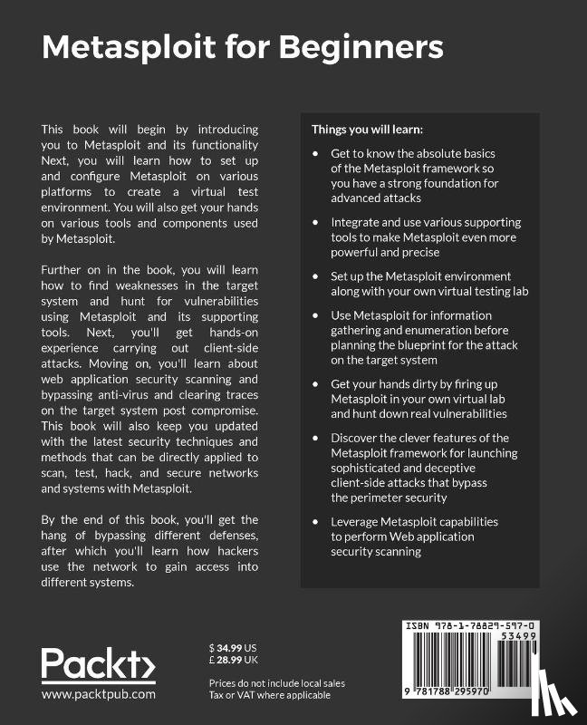 Rahalkar, Sagar - Metasploit for Beginners