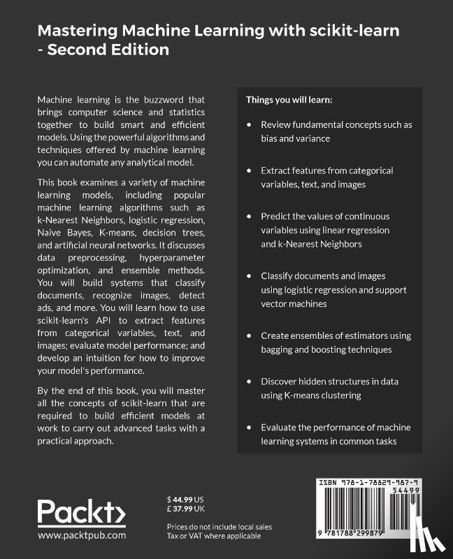 Hackeling, Gavin - Mastering Machine Learning with scikit-learn -