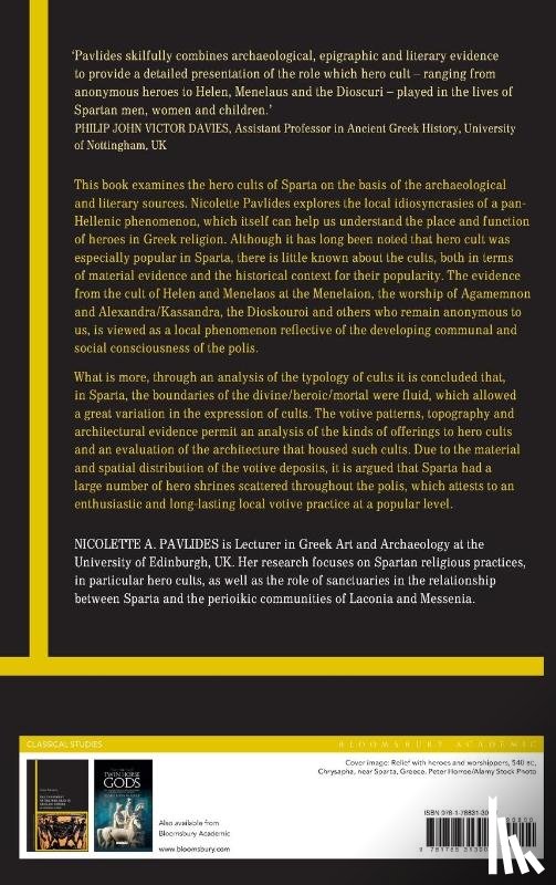 Pavlides, Dr Nicolette A. (University of Edinburgh - The Hero Cults of Sparta