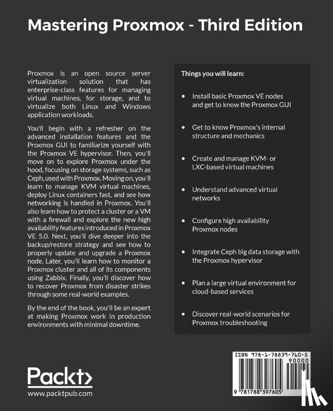 Ahmed, Wasim - Mastering Proxmox - Third Edition