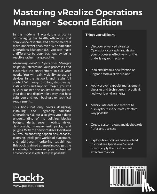 Kaloferov, Spas, Slater, Chris, Carnie, Alasdair, Norris, Scott - Mastering vRealize Operations Manager