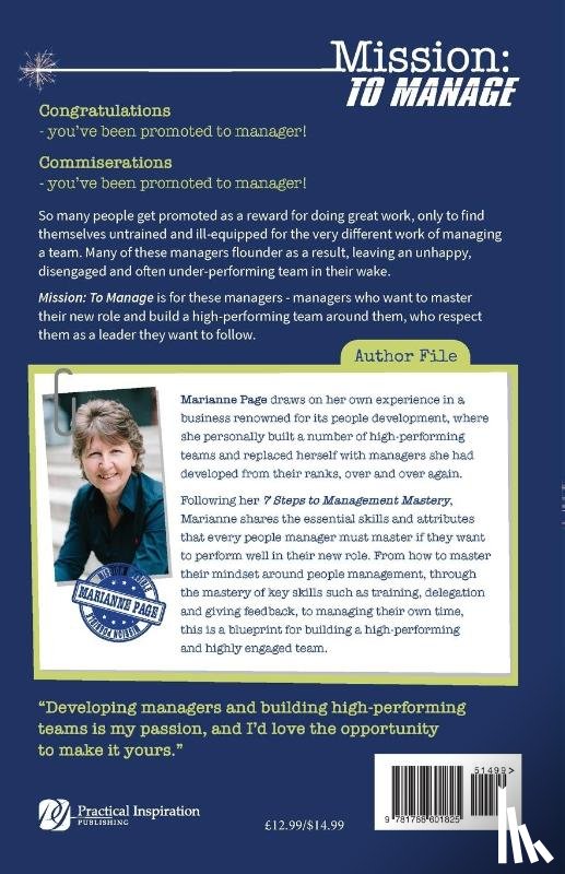 Page, Marianne (Marianne Page Ltd) - Mission: To Manage