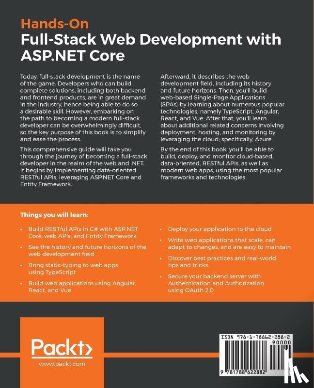 Dresher, Tamir, Zuker, Amir, Friedman, Shay - Hands-On Full-Stack Web Development with ASP.NET Core