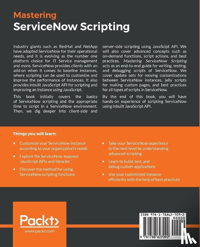 Kindred, Andrew - Mastering ServiceNow Scripting