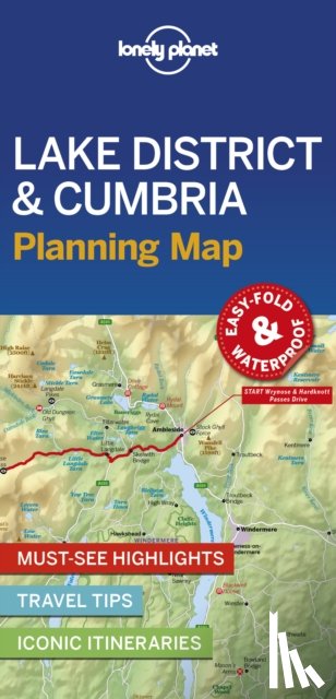 Lonely Planet - Lonely Planet Lake District & Cumbria Planning Map