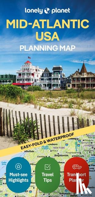 Lonely Planet, Garry, John - Lonely Planet Mid-Atlantic USA Planning Map