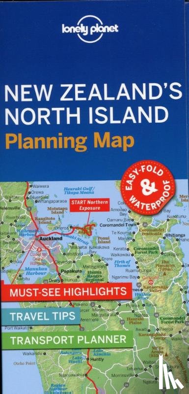 Lonely Planet - Lonely Planet New Zealand's North Island Planning Map