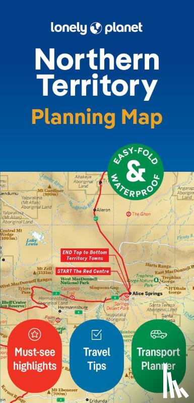 Lonely Planet - Lonely Planet Northern Territory Planning Map