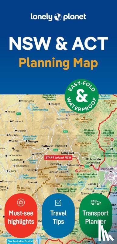 Lonely Planet - Lonely Planet New South Wales & ACT Planning Map