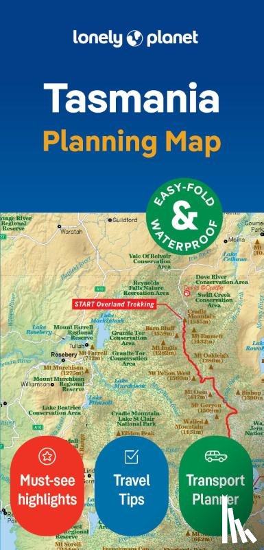 Lonely Planet - Lonely Planet Tasmania Planning Map