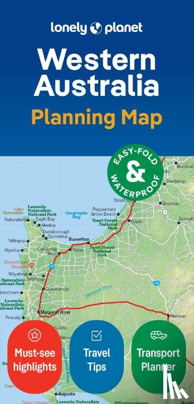 Lonely Planet - Lonely Planet Western Australia Planning Map