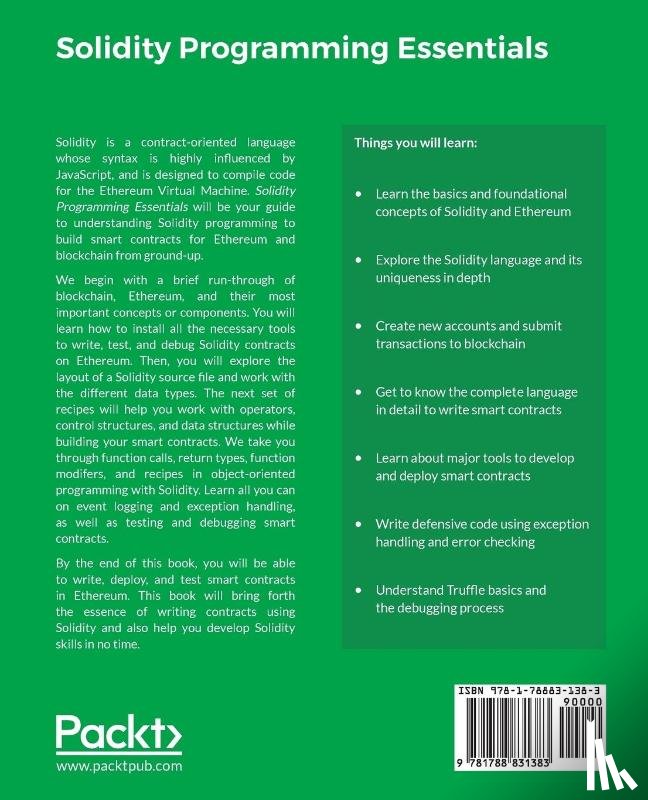 Modi, Ritesh - Solidity Programming Essentials