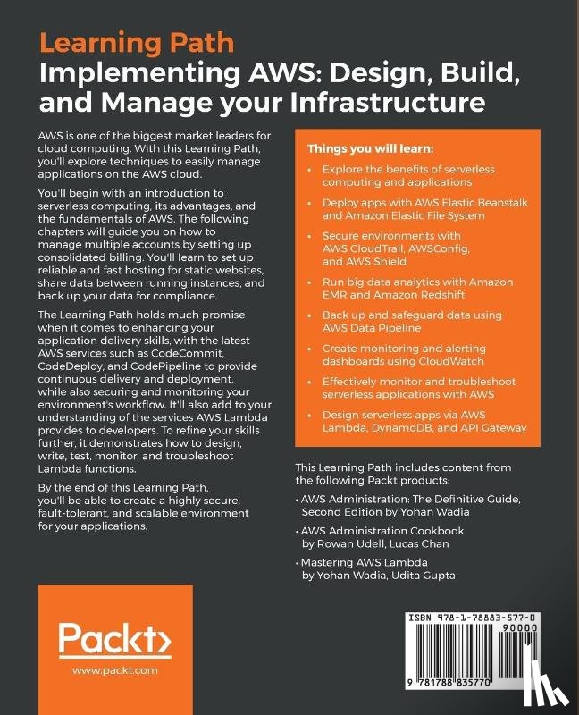 Wadia, Yohan, Udell, Rowan, Chan, Lucas, Gupta, Udita - Implementing AWS: Design, Build, and Manage your Infrastructure