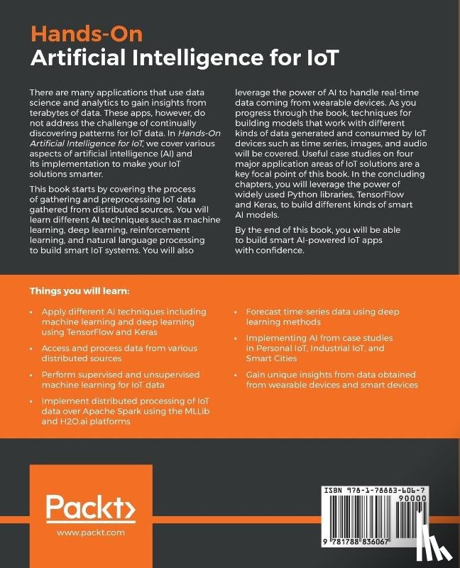 Kapoor, Amita - Hands-On Artificial Intelligence for IoT