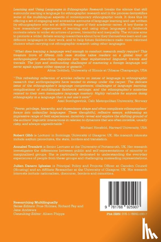  - Learning and Using Languages in Ethnographic Research