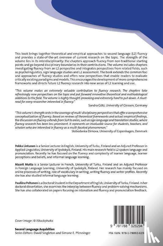  - Fluency in L2 Learning and Use