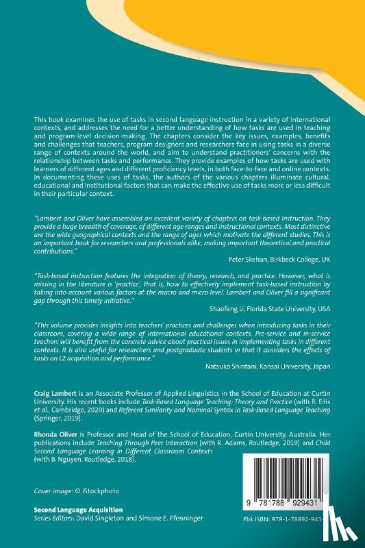  - Using Tasks in Second Language Teaching