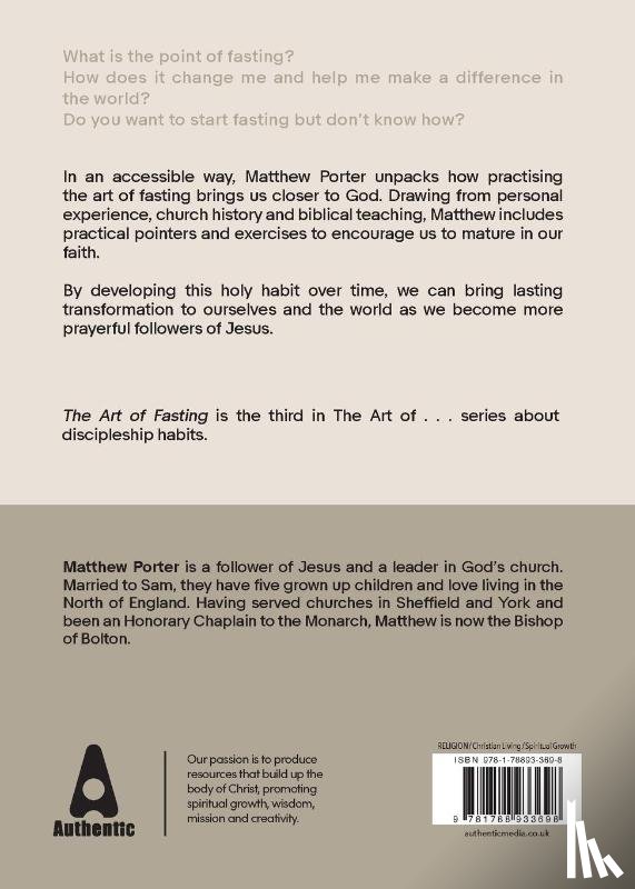 Porter, Matthew - The Art of Fasting