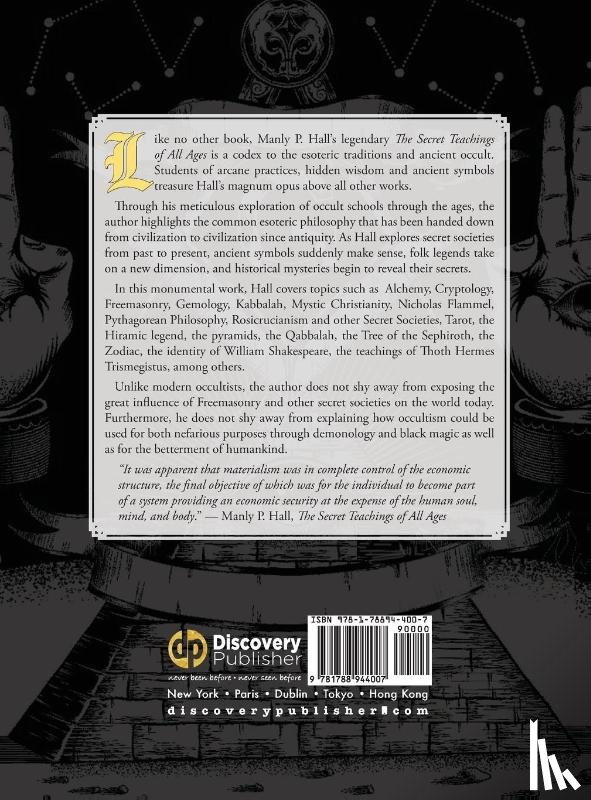 Hall, Manly Palmer - The Secret Teachings of All Ages