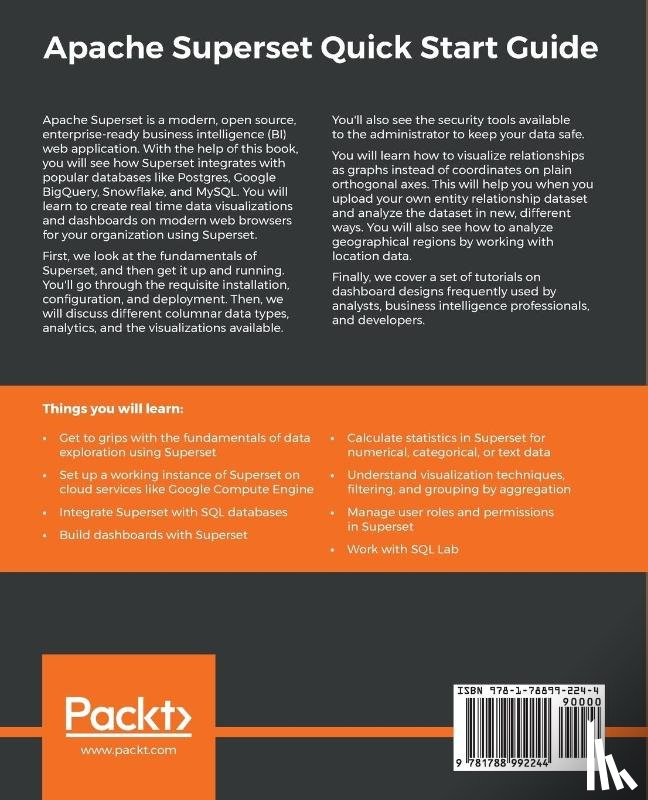 Shekhar, Shashank - Apache Superset Quick Start Guide