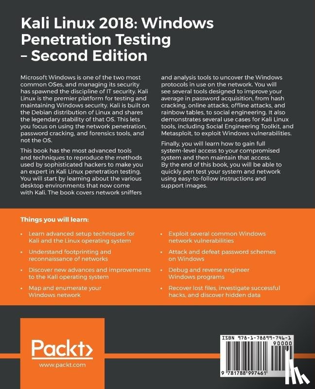 Halton, Wolf, Weaver, Bo - Kali Linux 2018: Windows Penetration Testing