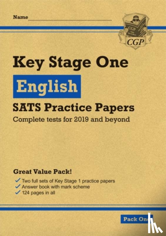 CGP Books - KS1 English SATS Practice Papers: Pack 1 (for end of year assessments)