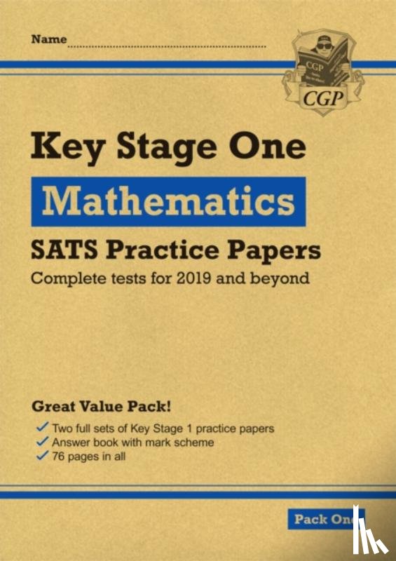 CGP Books - KS1 Maths SATS Practice Papers: Pack 1 (for end of year assessments)
