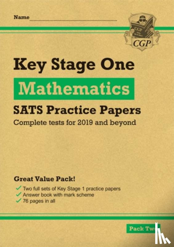 CGP Books - KS1 Maths SATS Practice Papers: Pack 2 (for end of year assessments)