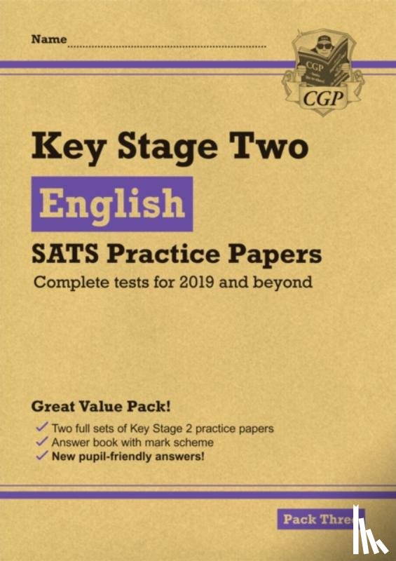 CGP Books - KS2 English SATS Practice Papers: Pack 3 - for the 2025 tests (with free Online Extras)