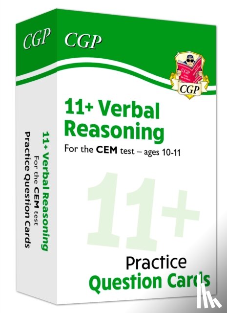 CGP Books - 11+ CEM Verbal Reasoning Revision Question Cards - Ages 10-11