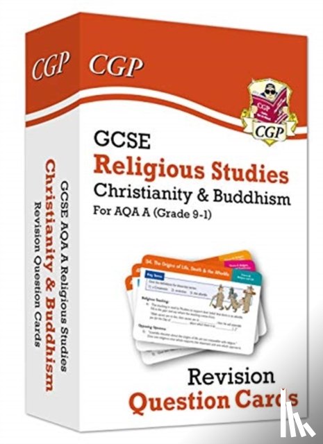 CGP Books - GCSE AQA A Religious Studies: Christianity & Buddhism Revision Question Cards