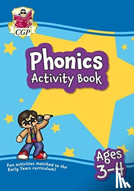 CGP Books - Phonics Activity Book for Ages 3-4 (Preschool)
